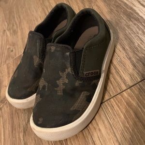 Camo Crocs- kids size 9c